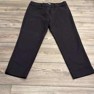 Loft Riviera Cropped Pants, size 8, inseam 25”, black, worn once